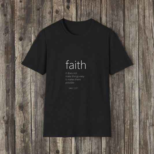 FAITH LUKE 1:37 - TEE