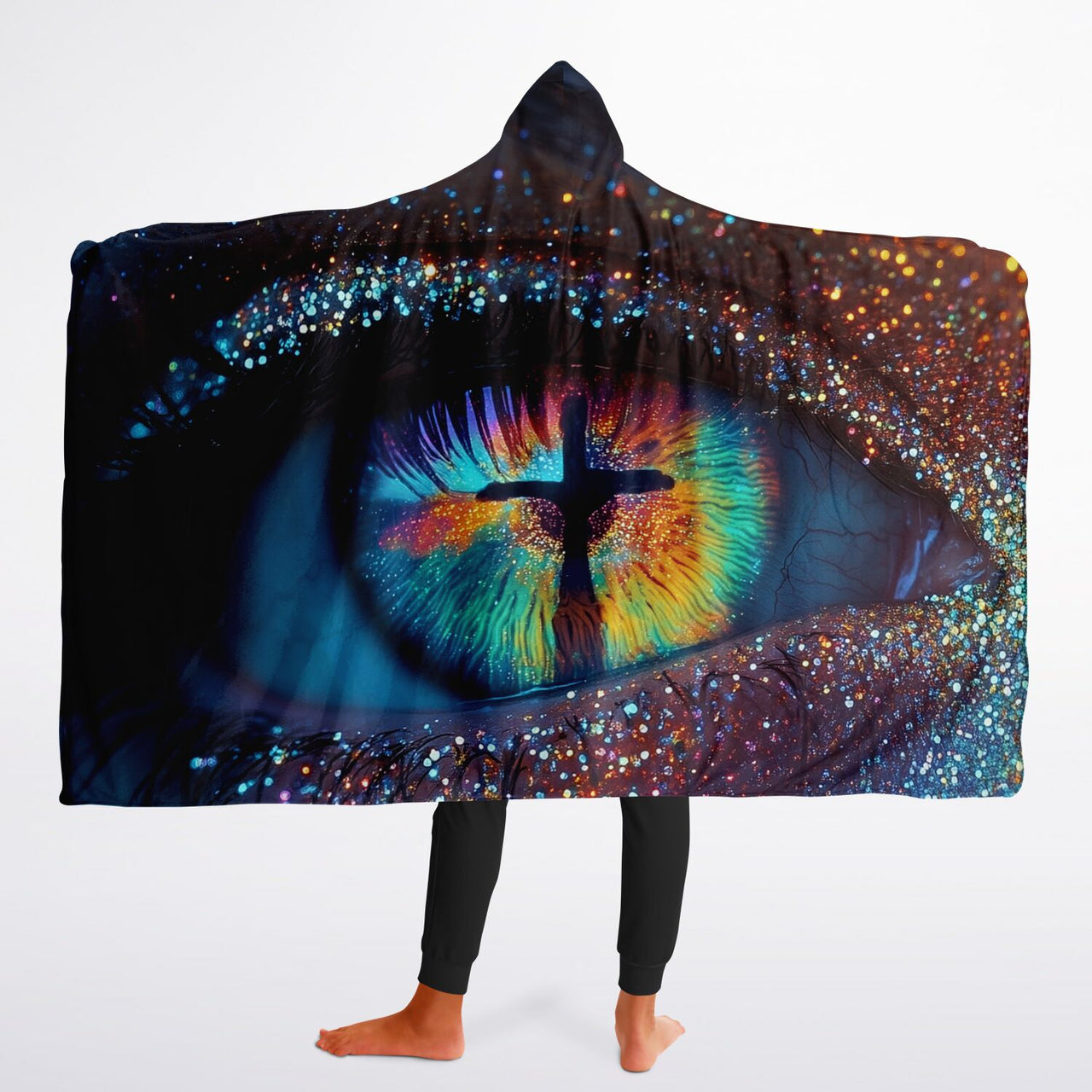 THE EYE OF JESUS - HOODED BLANKET