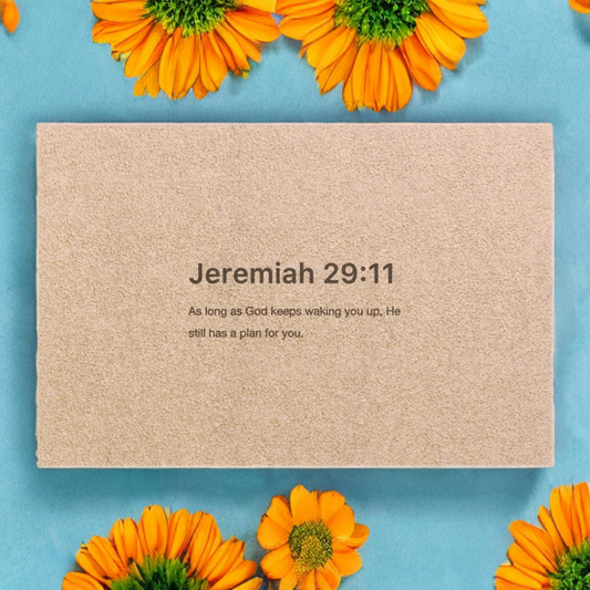 AS LONG AS GOD KEEPS WAKING YOU UP JEREMIAH 29:11 - DOORMAT