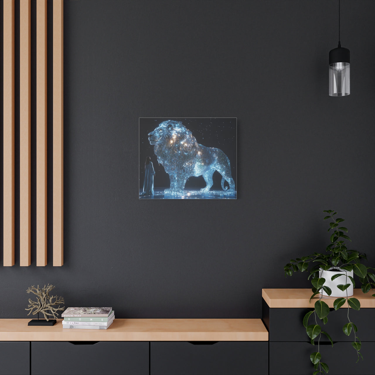 JESUS AND THE LION - CANVAS