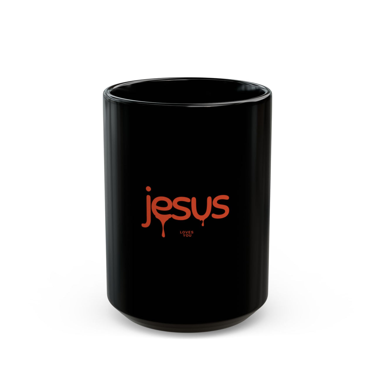 JESUS LOVES YOU - BLACK MUG