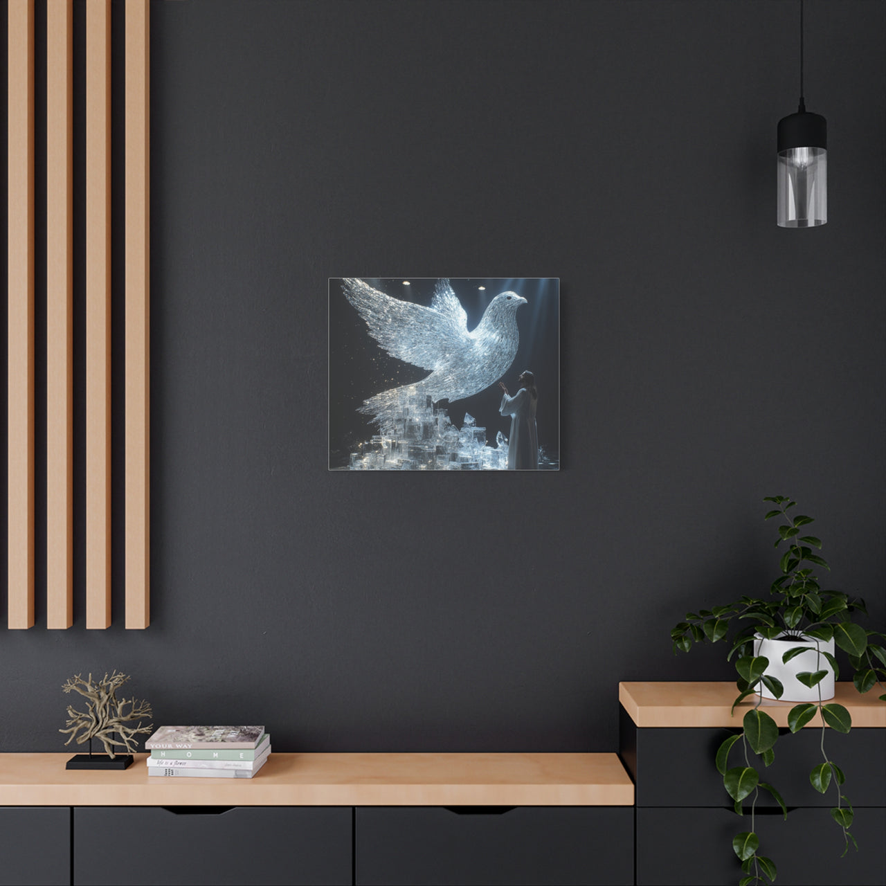 JESUS AND THE DOVE - CANVAS