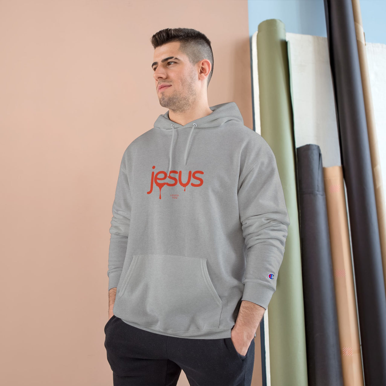 JESUS LOVES YOU - CHAMPION HOODIE