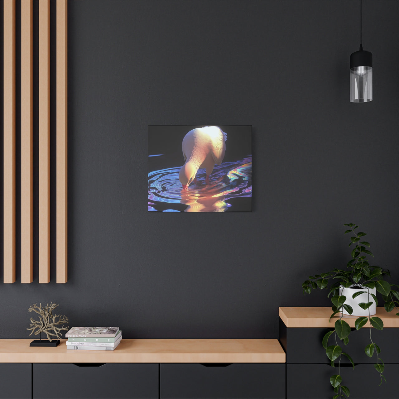 DOVE IN THE HOLY WATER - CANVAS