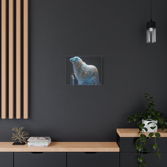 JESUS AND HIS LAMB - CANVAS