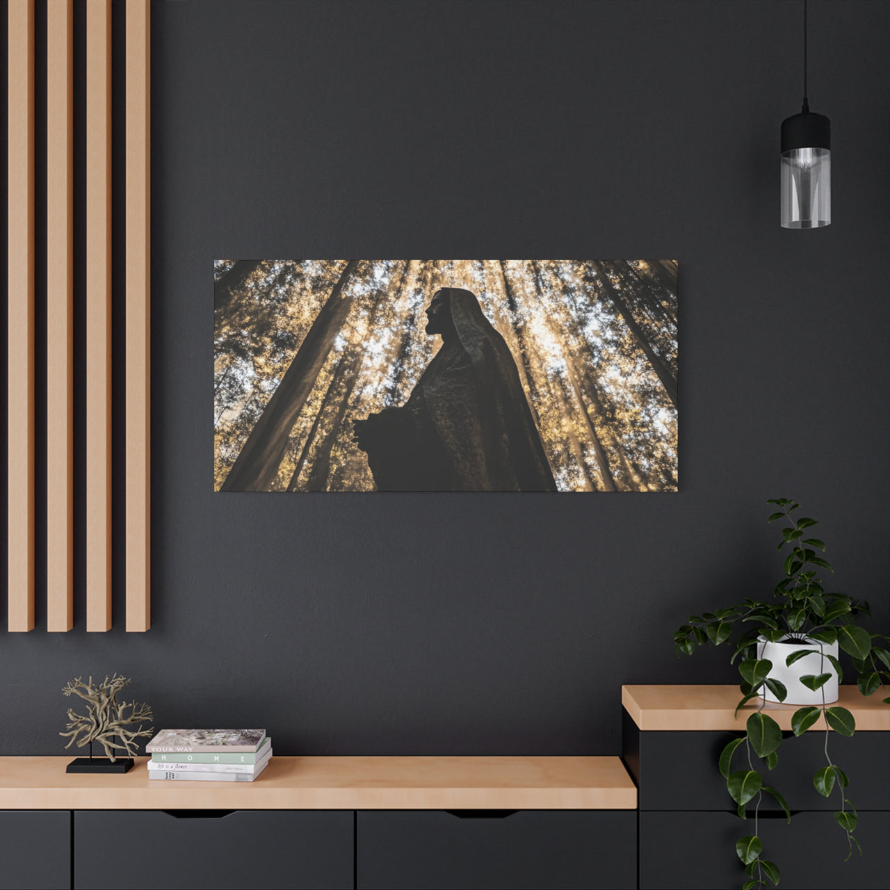 JESUS IN THE FOREST - CANVAS