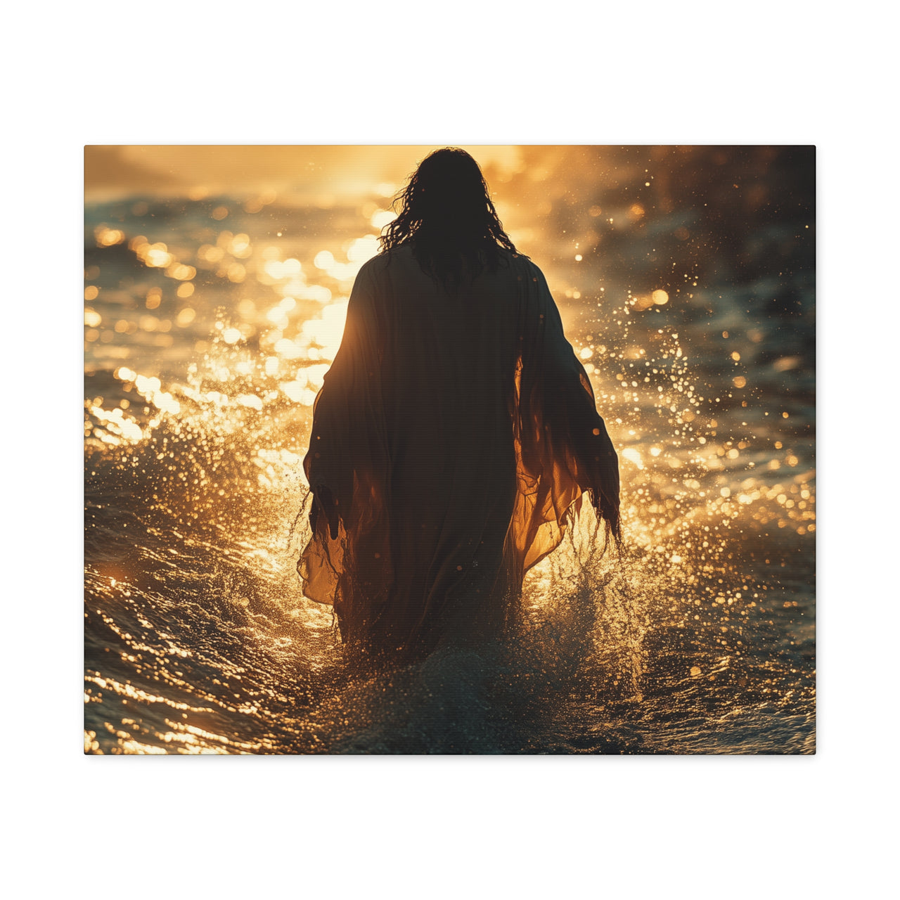 JESUS MOVES WATERS - CANVAS