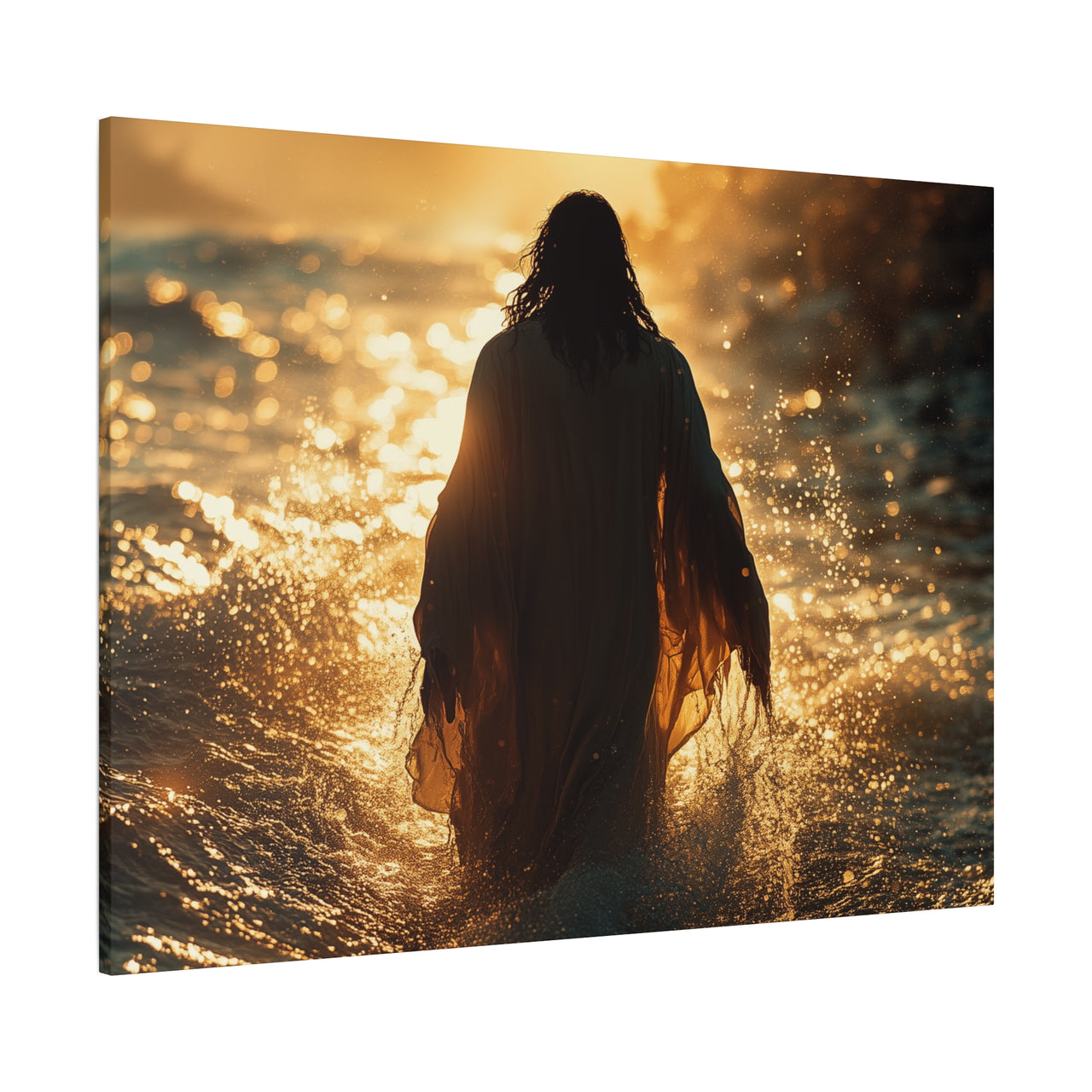 JESUS MOVES WATERS - CANVAS