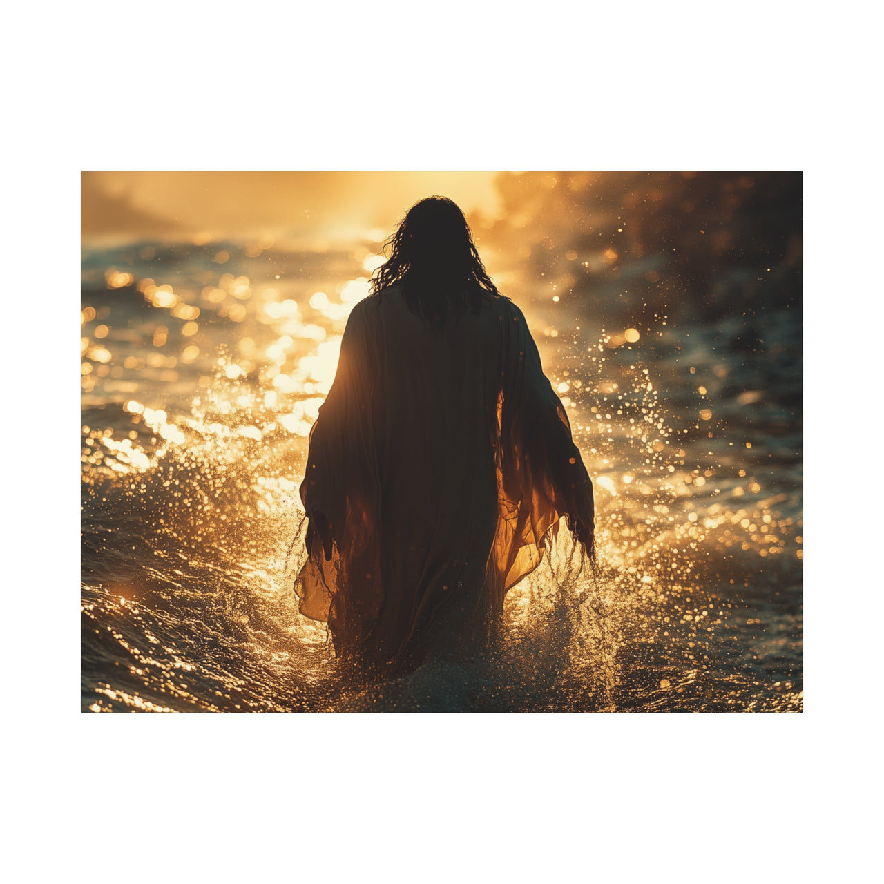 JESUS MOVES WATERS - CANVAS