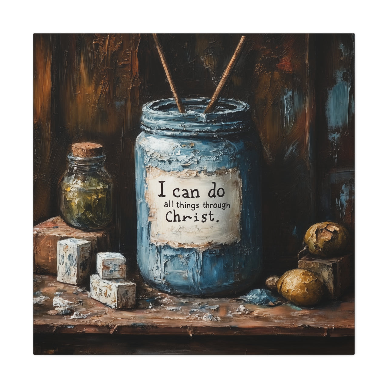 I CAN DO ALL THINGS THROUGH CHRIST - CANVAS