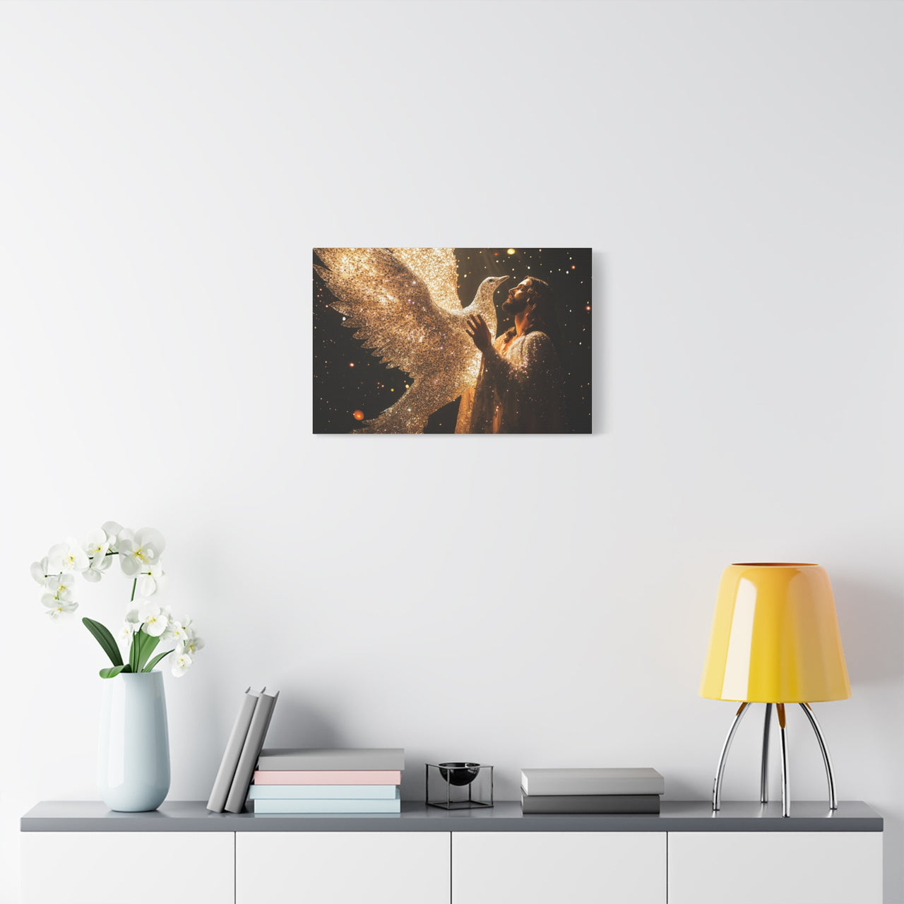 JESUS & HIS DOVE - CANVAS