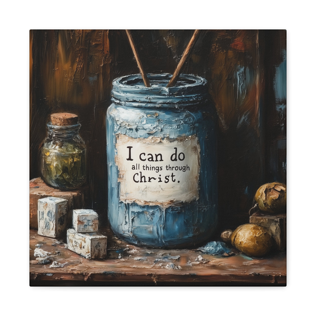 I CAN DO ALL THINGS THROUGH CHRIST - CANVAS