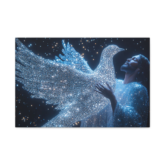 JESUS & HIS DOVE - CANVAS