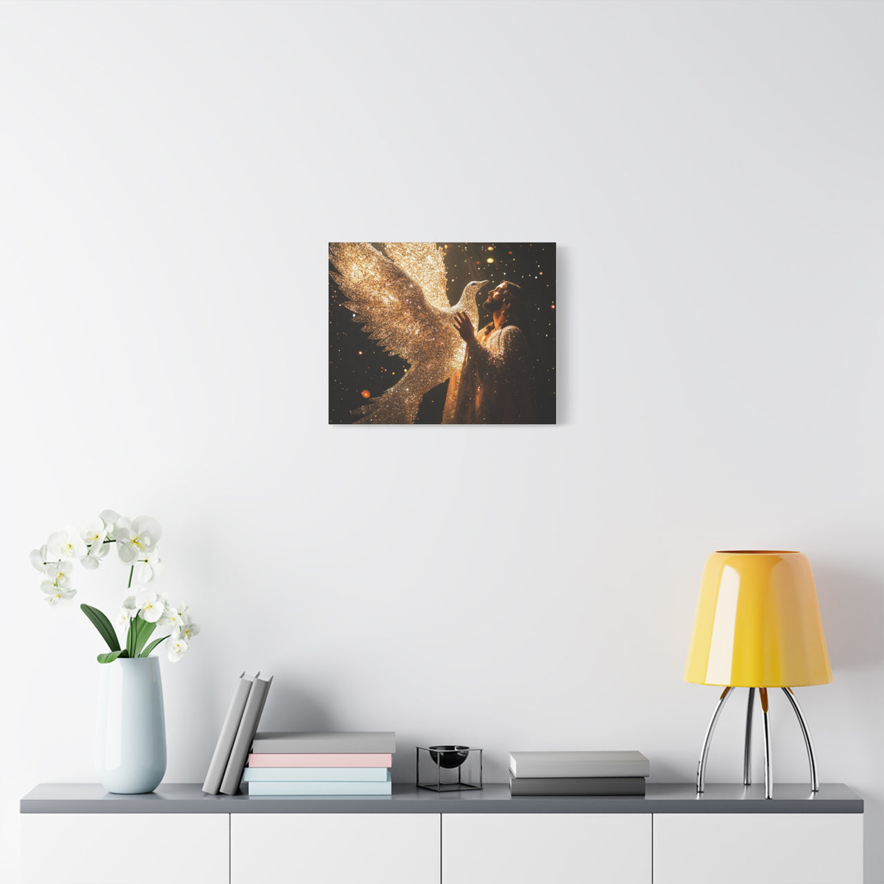 JESUS AND THE DOVE - CANVAS