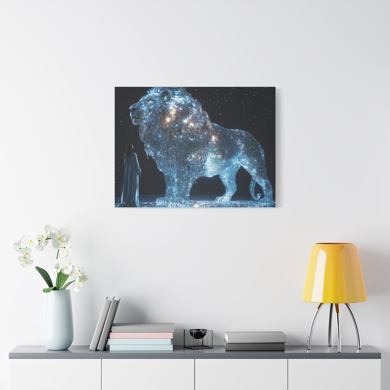 JESUS AND THE LION - CANVAS