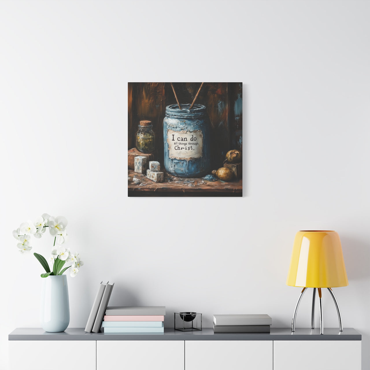 I CAN DO ALL THINGS THROUGH CHRIST - CANVAS