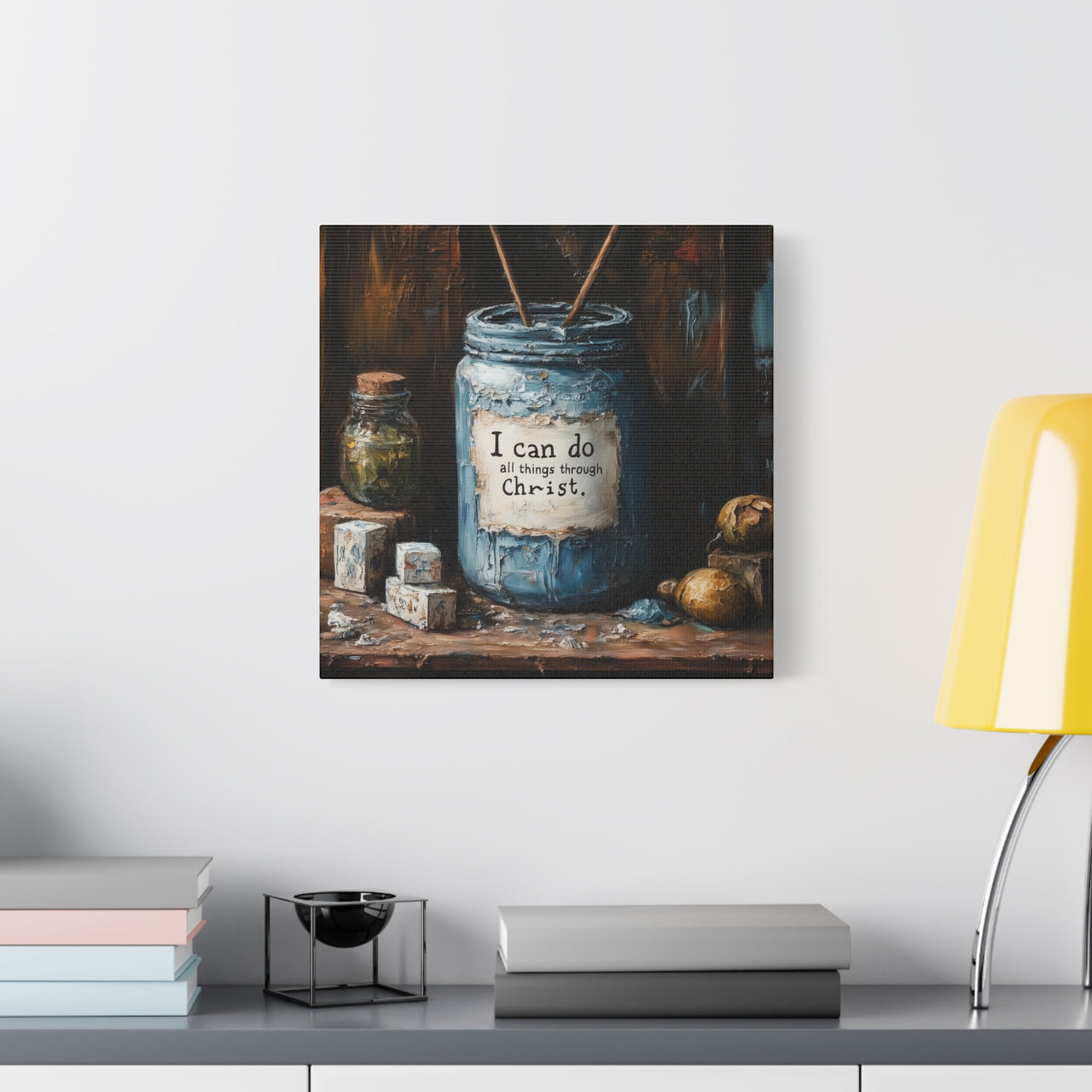 I CAN DO ALL THINGS THROUGH CHRIST - CANVAS
