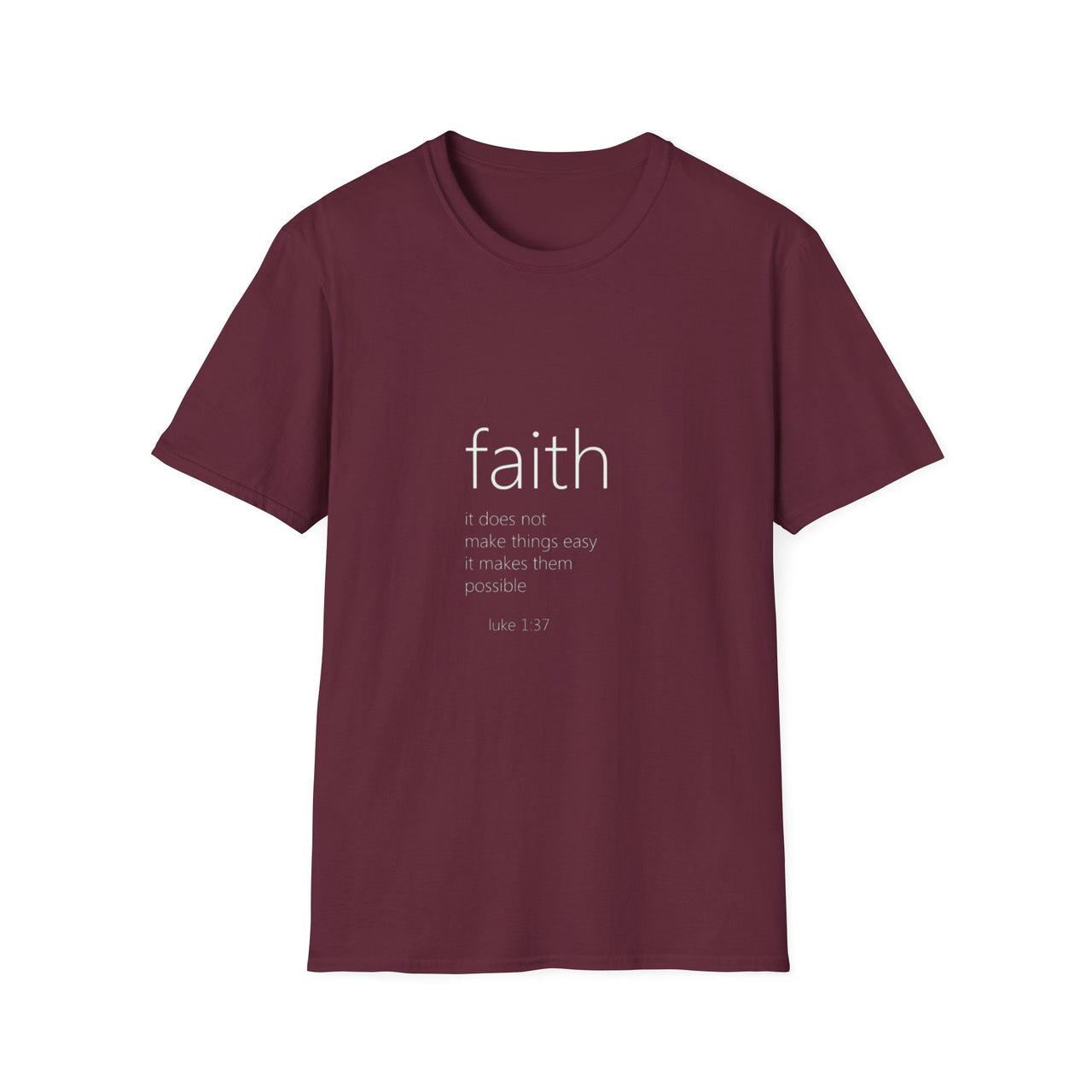 FAITH LUKE 1:37 - TEE