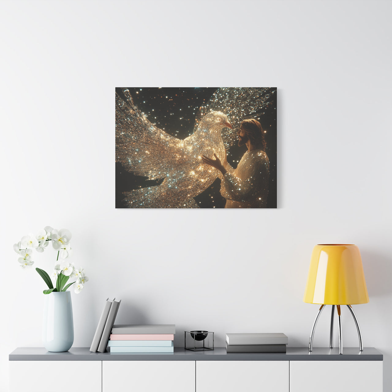 JESUS AND THE DOVE - CANVAS