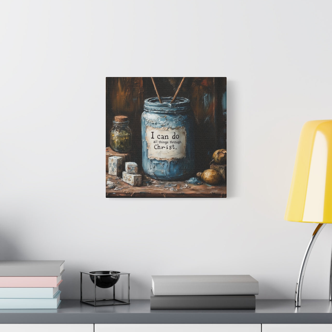 I CAN DO ALL THINGS THROUGH CHRIST - CANVAS
