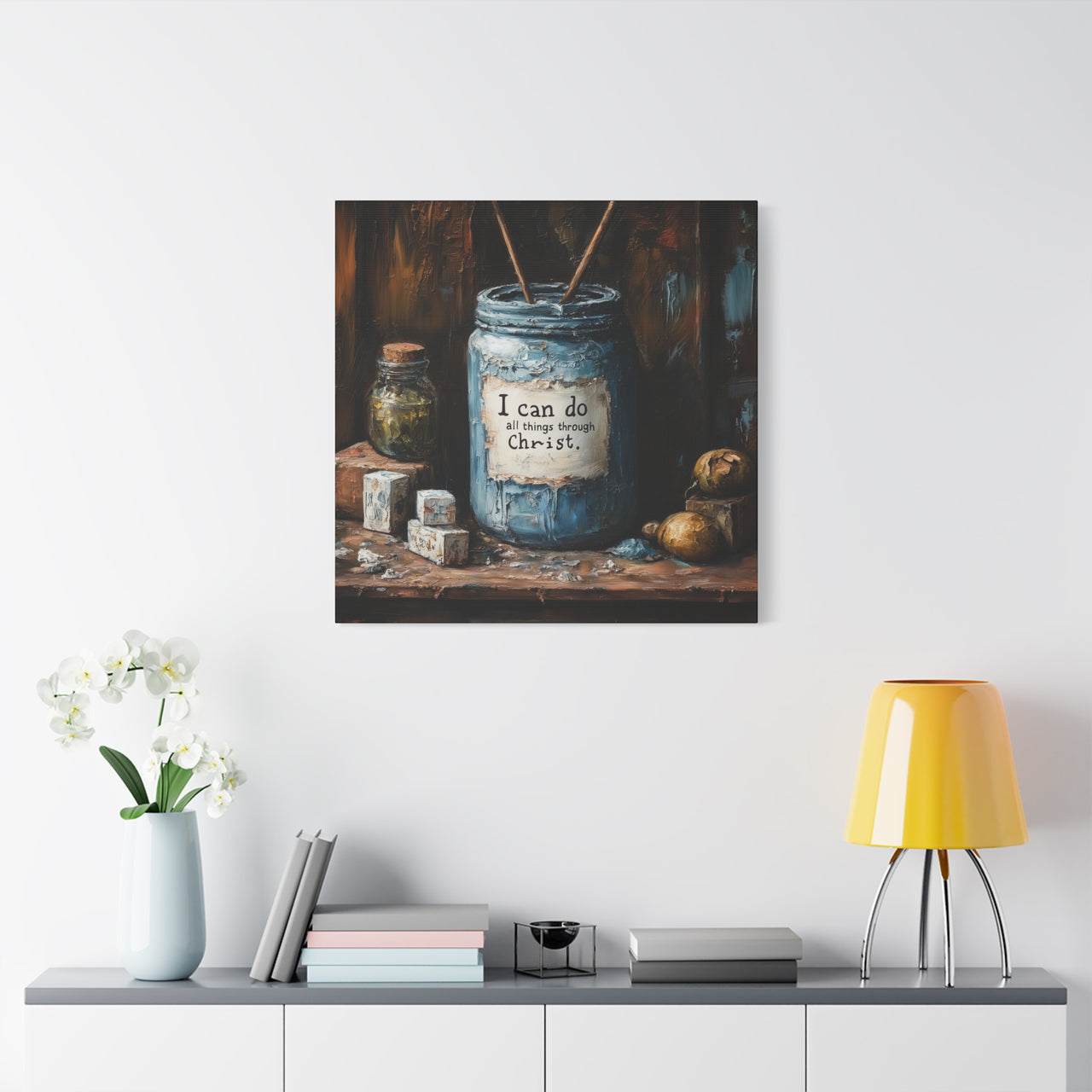 I CAN DO ALL THINGS THROUGH CHRIST - CANVAS