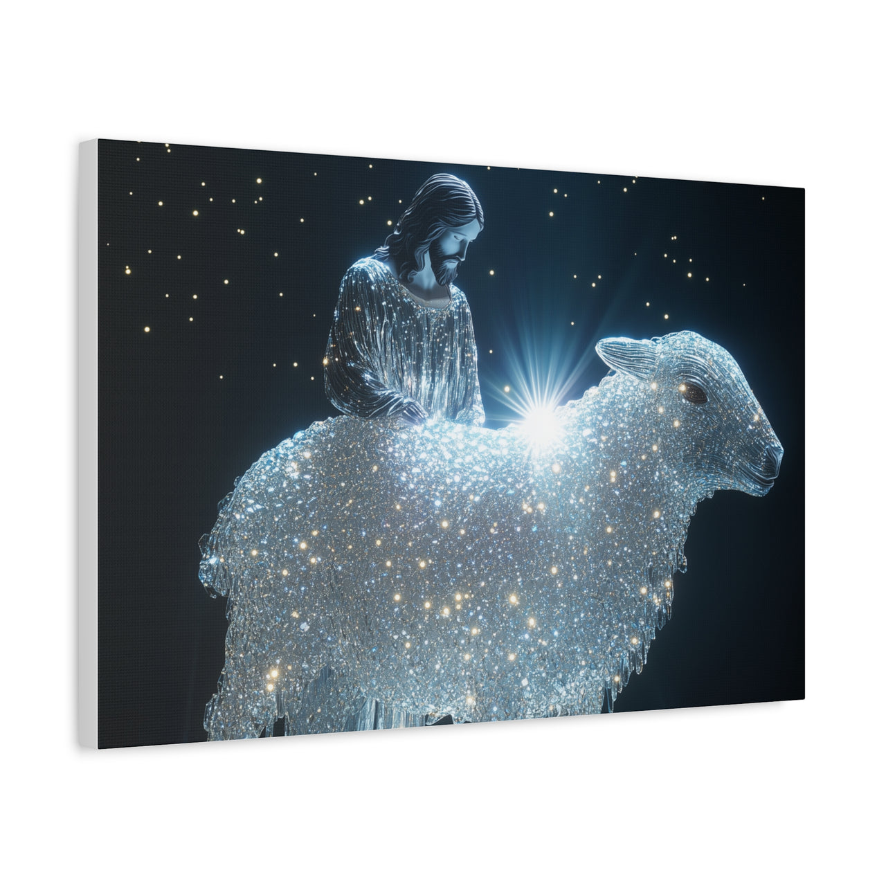 JESUS AND HIS LAMB - CANVAS