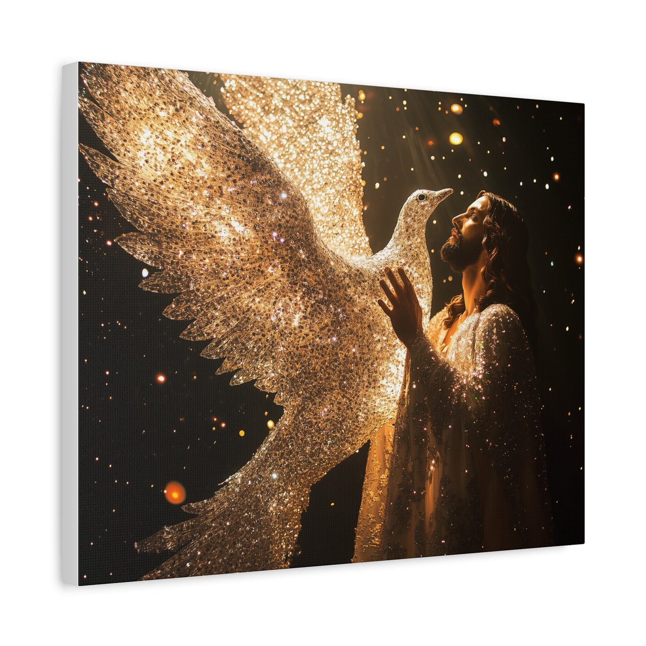 JESUS AND THE DOVE - CANVAS