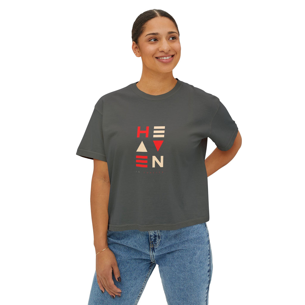HEAVEN IS FOREVER - BOXY TEE