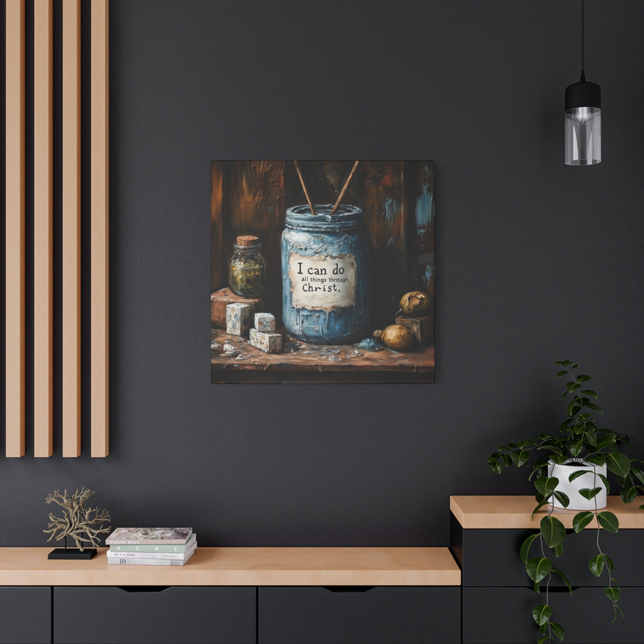 I CAN DO ALL THINGS THROUGH CHRIST - CANVAS