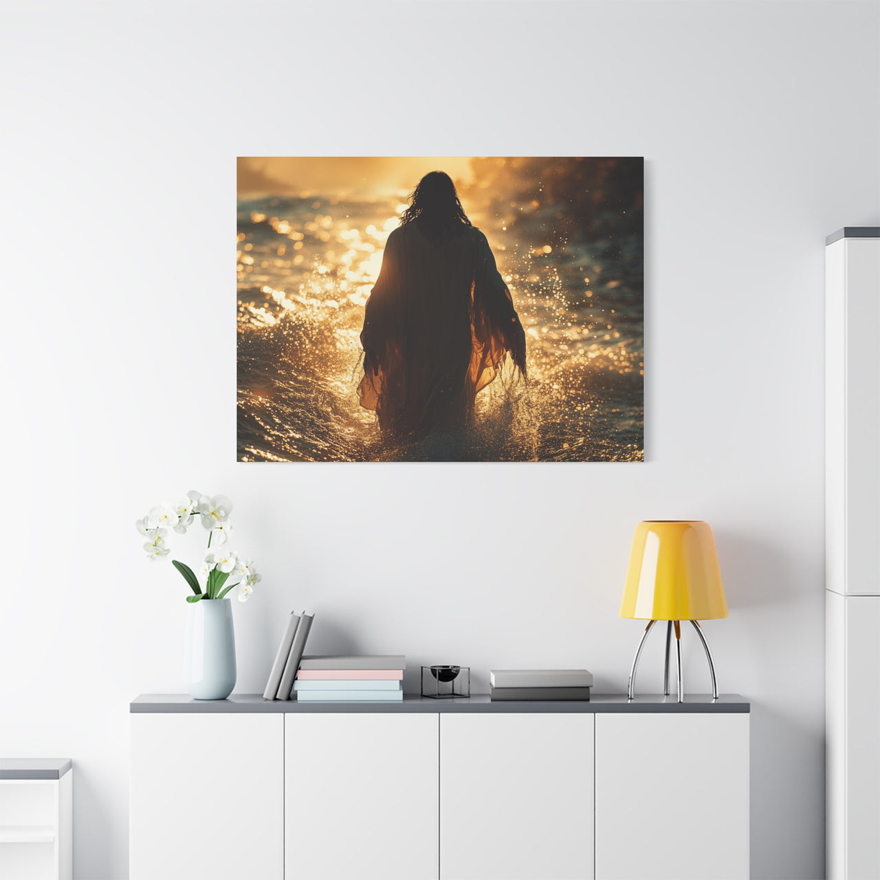 JESUS MOVES WATERS - CANVAS