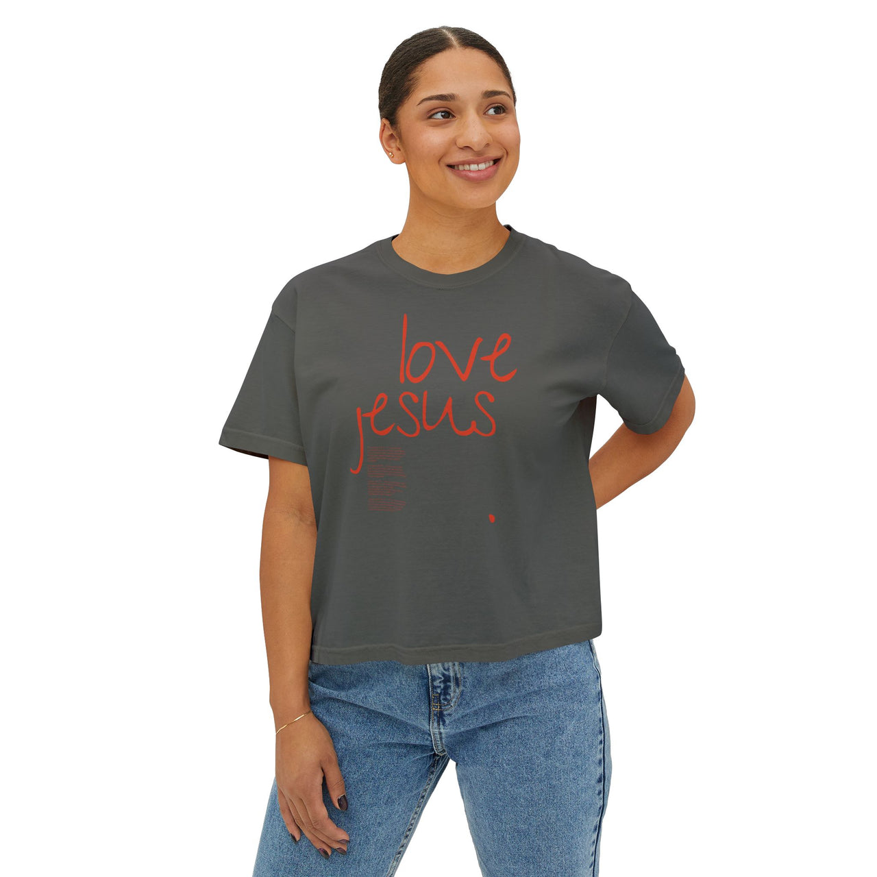 LOVE JESUS - BOXY TEE