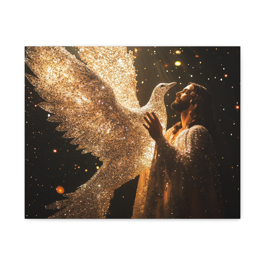 JESUS AND THE DOVE - CANVAS