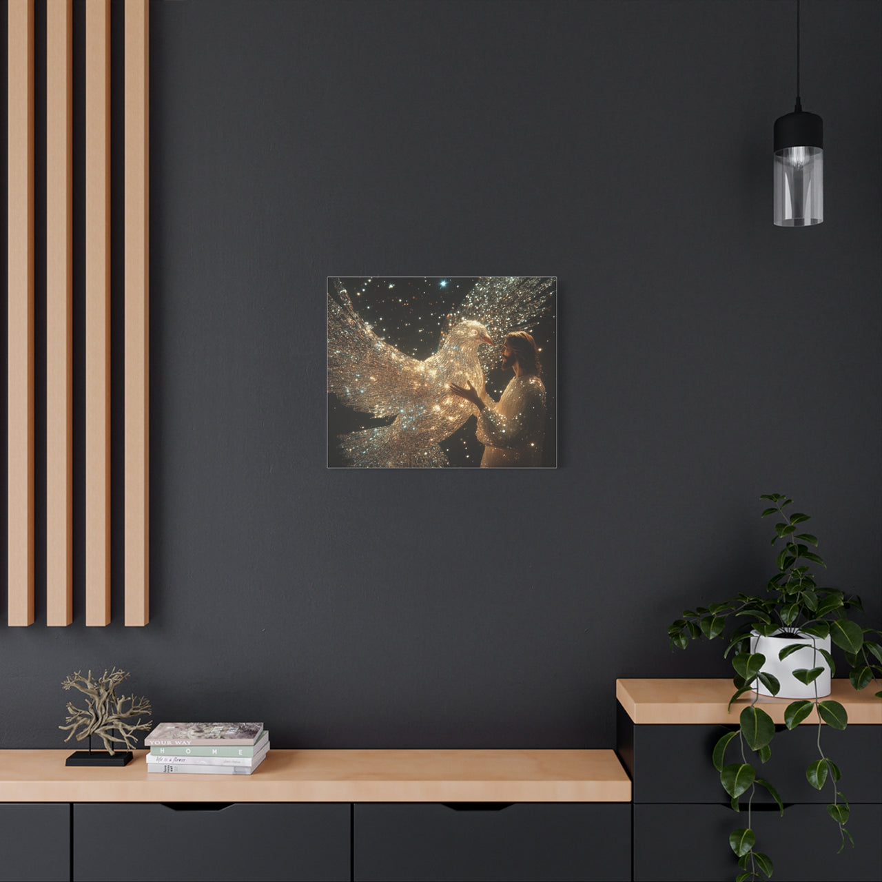 JESUS AND THE DOVE - CANVAS