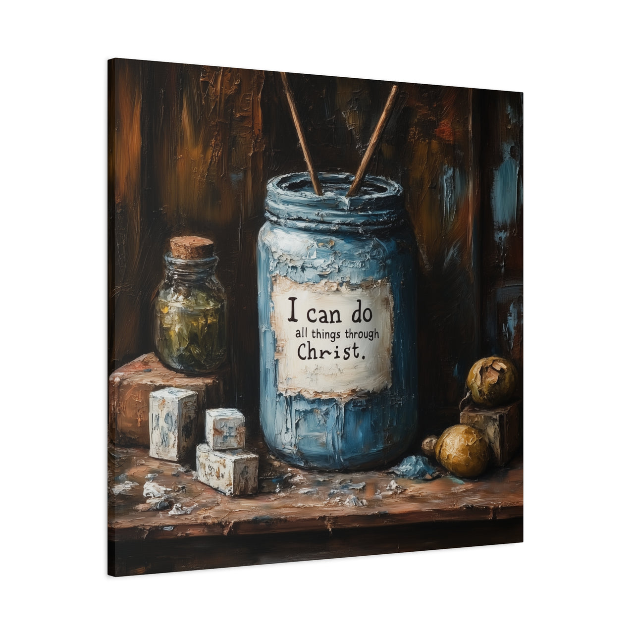 I CAN DO ALL THINGS THROUGH CHRIST - CANVAS