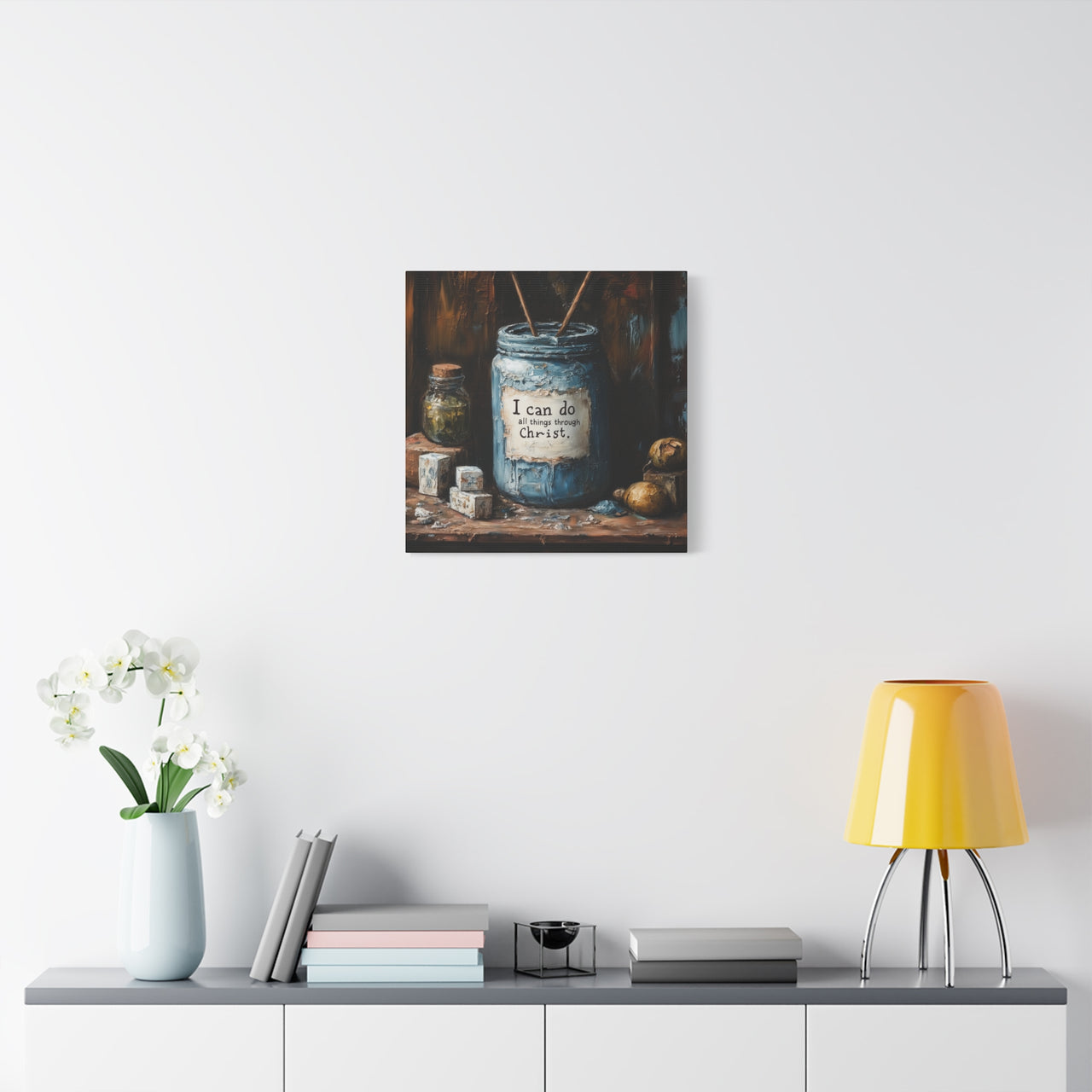 I CAN DO ALL THINGS THROUGH CHRIST - CANVAS