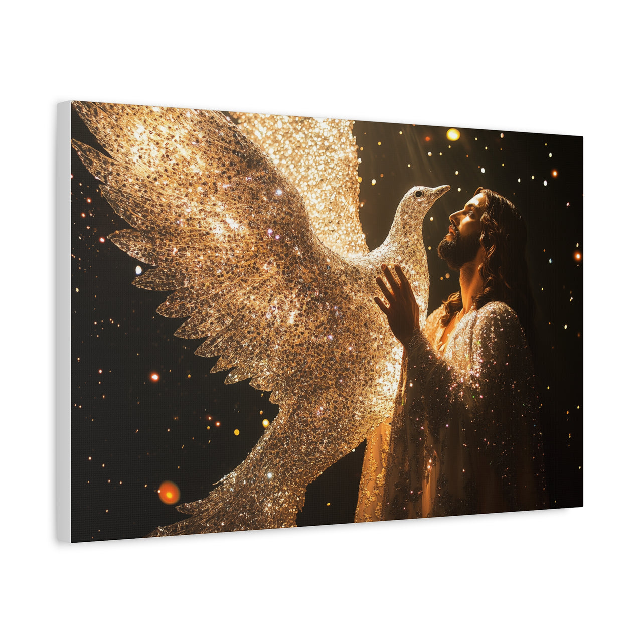 JESUS & HIS DOVE - CANVAS