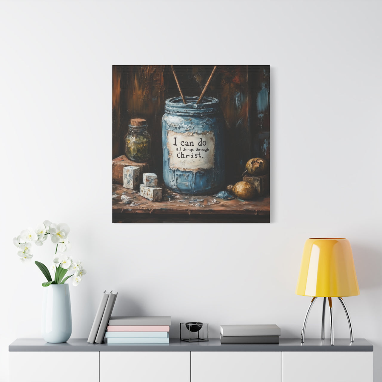 I CAN DO ALL THINGS THROUGH CHRIST - CANVAS