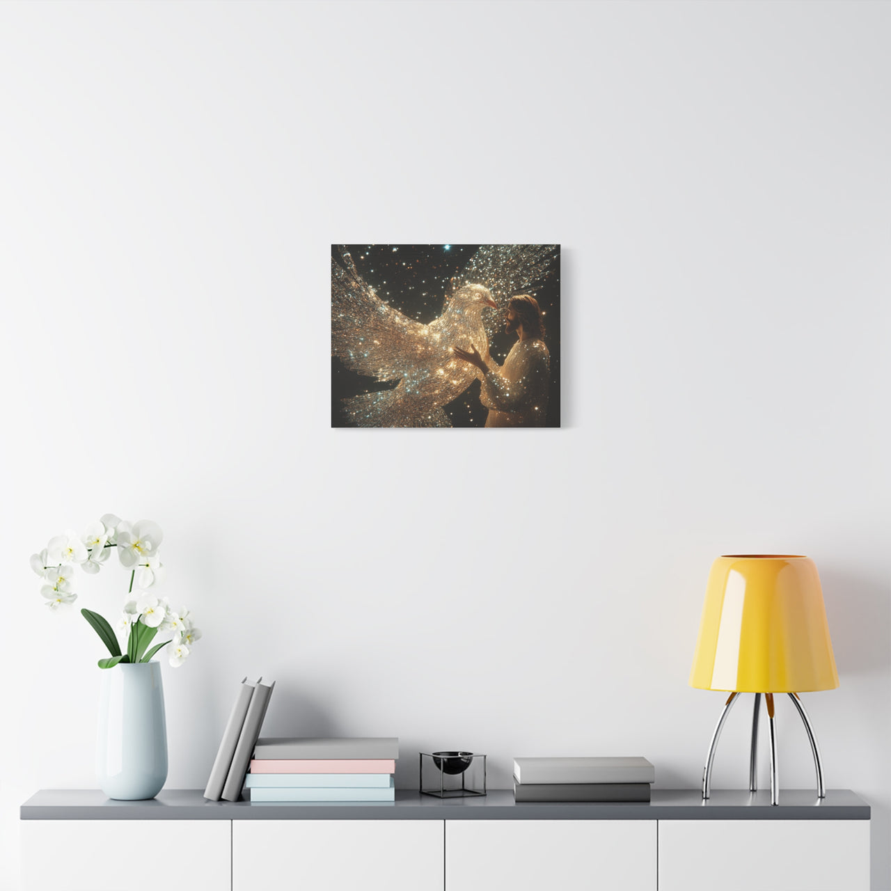 JESUS AND THE DOVE - CANVAS