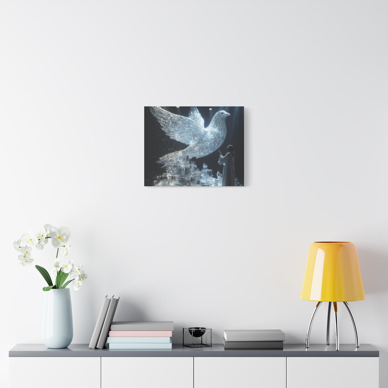 JESUS AND THE DOVE - CANVAS