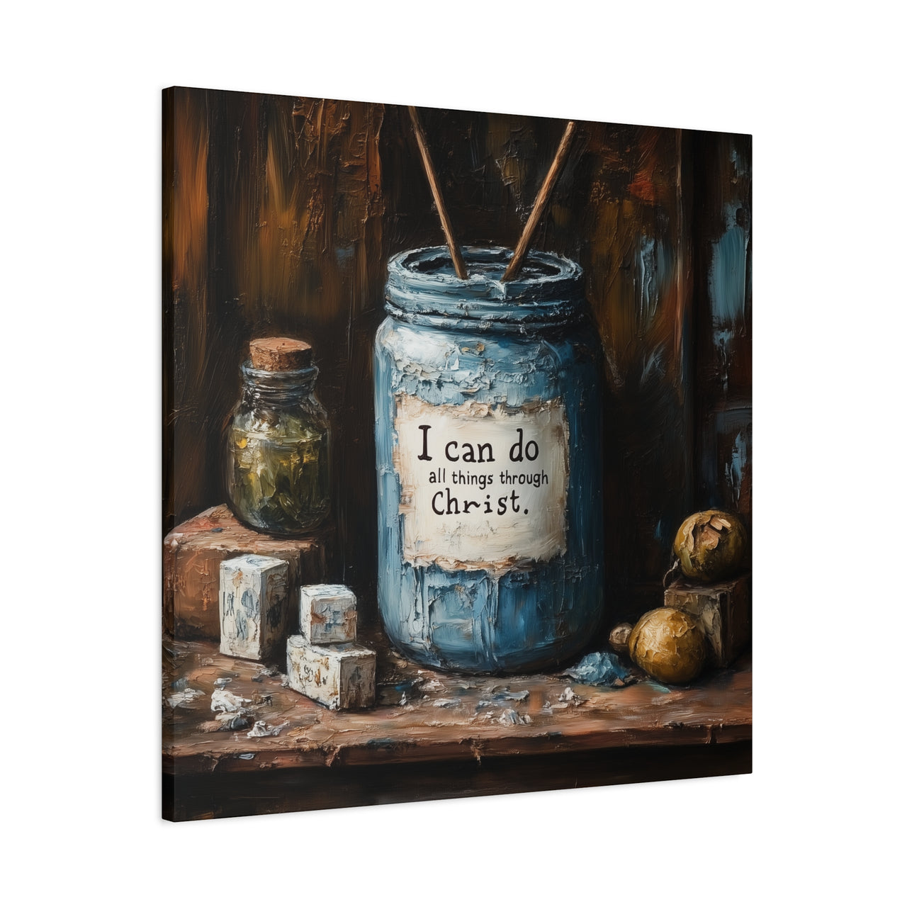 I CAN DO ALL THINGS THROUGH CHRIST - CANVAS