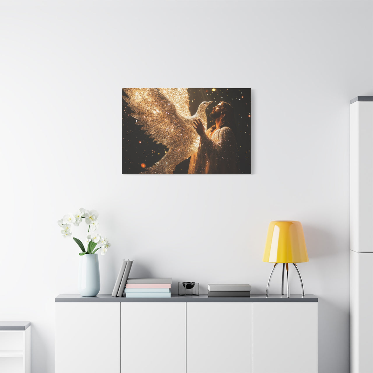 JESUS & HIS DOVE - CANVAS