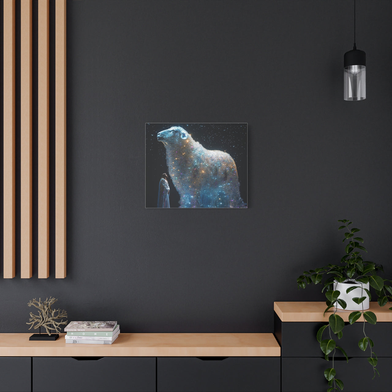 JESUS AND HIS LAMB - CANVAS