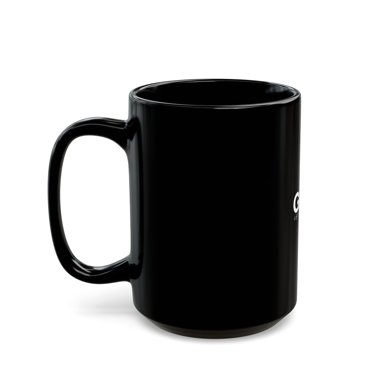 GOD IS GREAT - BLACK MUG