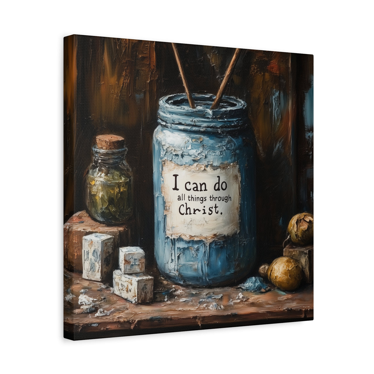 I CAN DO ALL THINGS THROUGH CHRIST - CANVAS