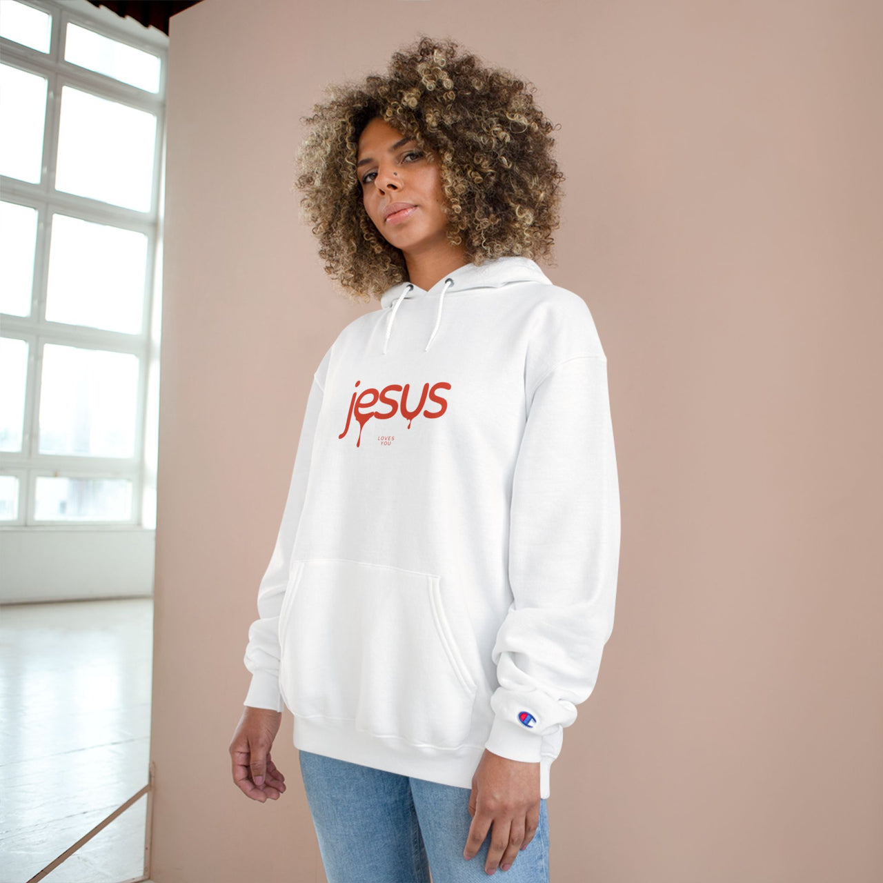 JESUS LOVES YOU - CHAMPION HOODIE