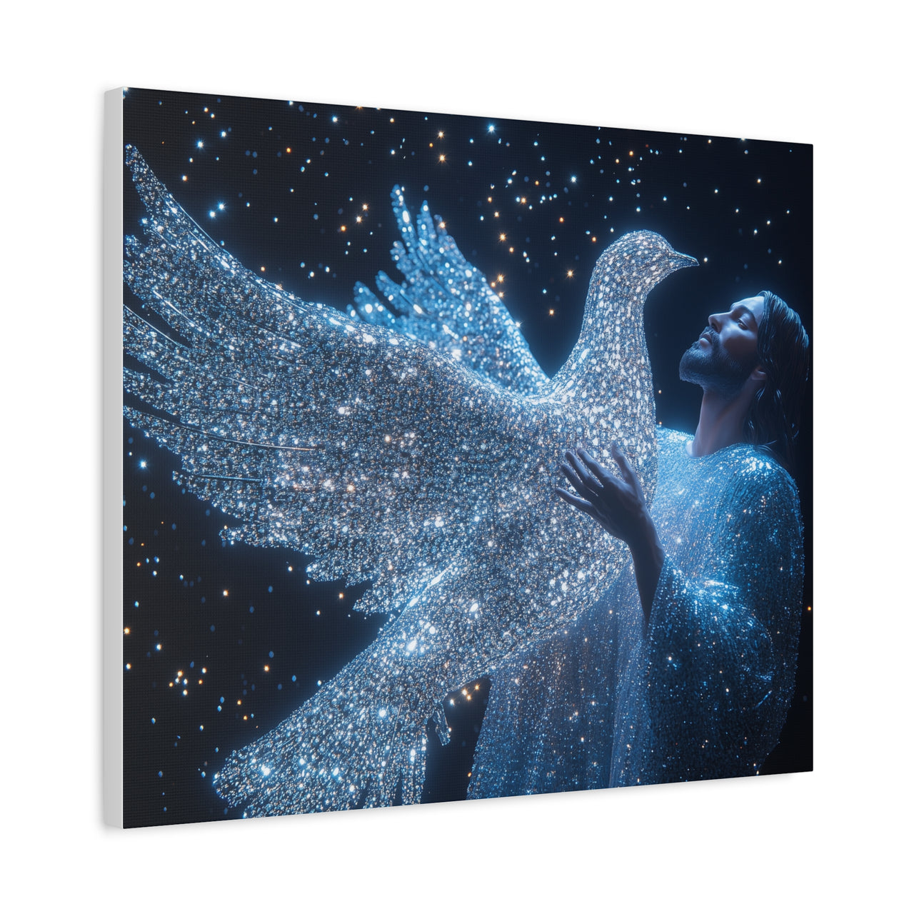 JESUS & HIS DOVE - CANVAS