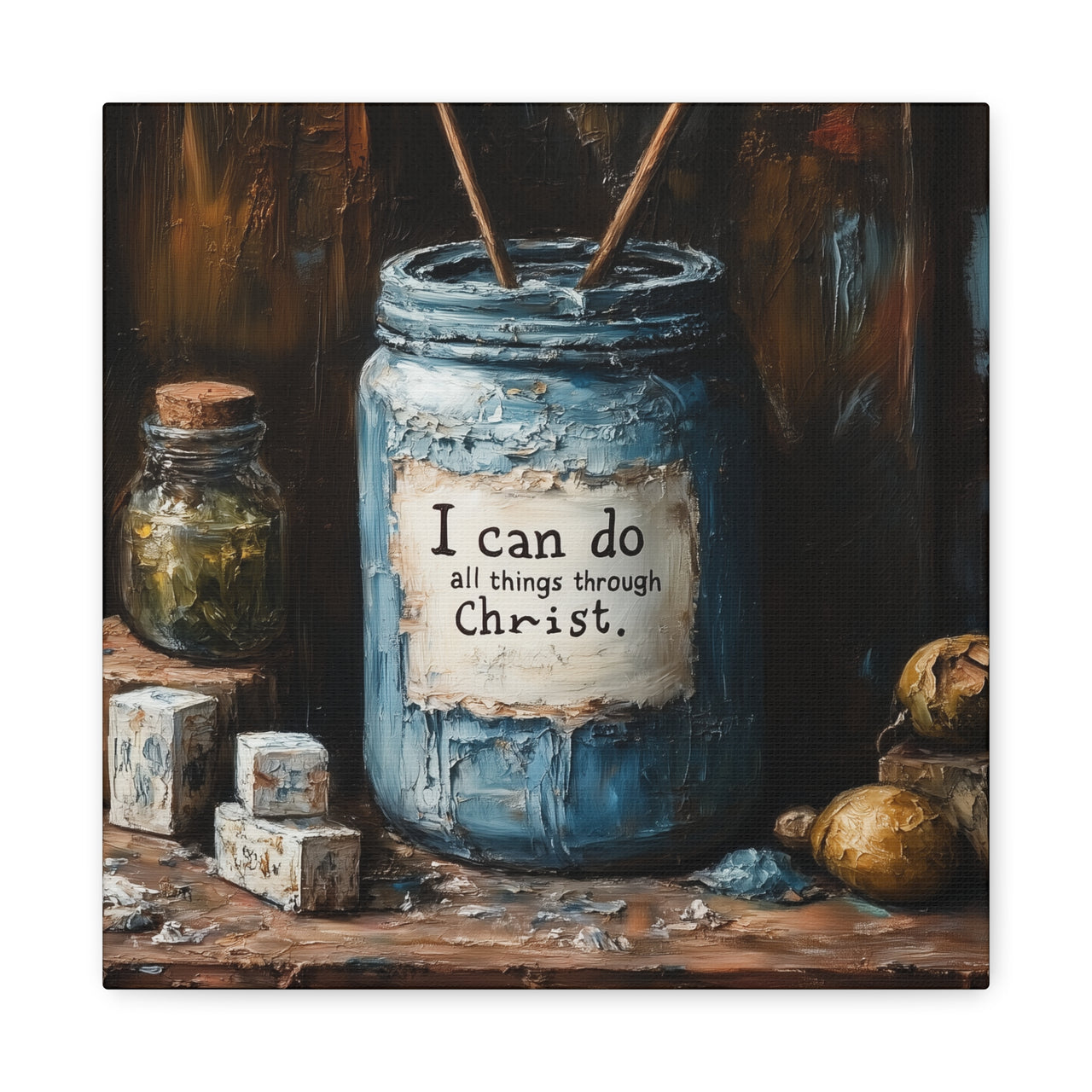 I CAN DO ALL THINGS THROUGH CHRIST - CANVAS