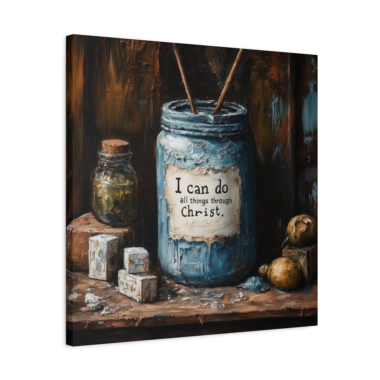 I CAN DO ALL THINGS THROUGH CHRIST - CANVAS