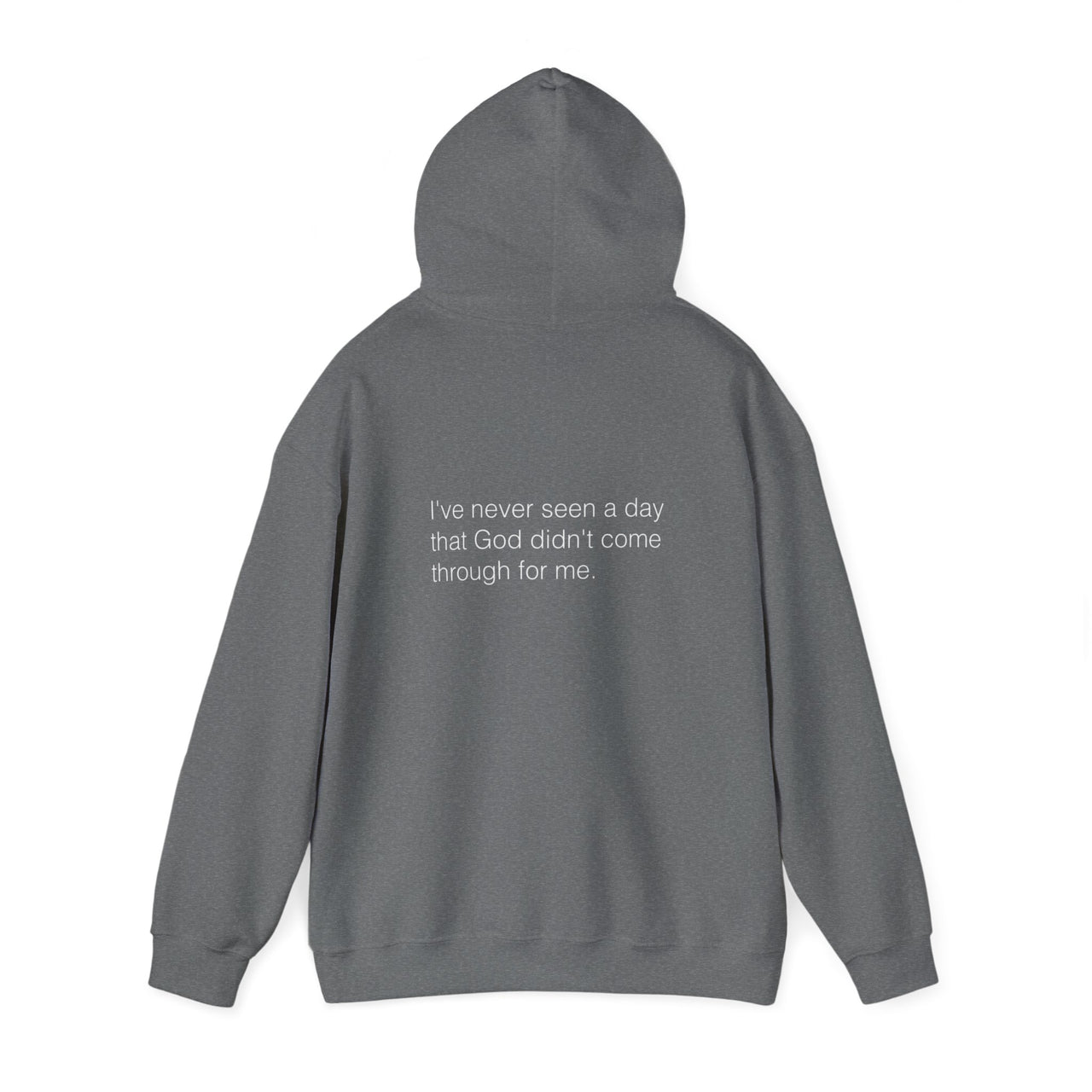 IVE NEVER SEEN A DAY GOD DIDNT COME THROUGH FOR ME - HOODIE