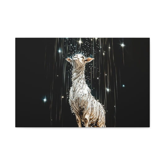 LAMB IN THE STARS - CANVAS
